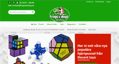 Desktop Screenshot of frogsanddogs.se