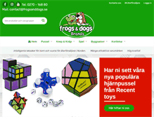 Tablet Screenshot of frogsanddogs.se